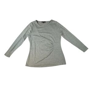 DG2 Diane Gilman Long Sleeve Pleated Detail Size Medium